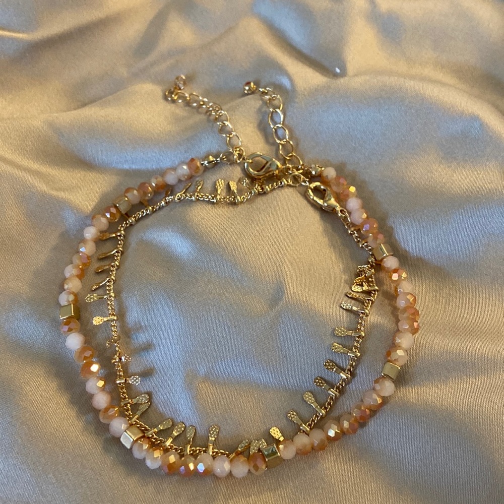 Beaded multi-Colored Pineapple Anklet